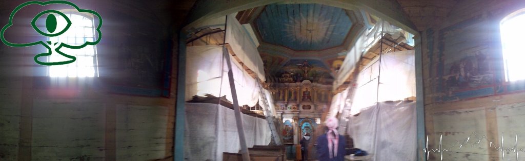 Samochodowy szlak Bieszczady wg Barnaby. Pk 9 Cerkiew w Turzańsku Samochodowy szlak Bieszczady wg Barnaby. Pk 9 Cerkiew w Turzańsku